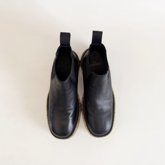 Copenhagen Studios Vitello Chelsea Boot Black Leather Clear Lug Minimalist US 9 - Picture 4 of 12